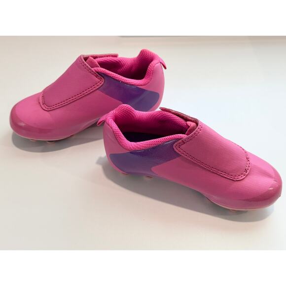 CARTER'S Kids Soccer Cleats Shoes - Size 8 Pink/Purple - Picture 5 of 6